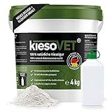 GreenPet KiesoVet Kieselgur für Hühner 4kg - Reine biologische Diatomeenerde inkl. Stäubeflasche im Eimer, Kieselerde Pulver, Bio Produkt für Hühnerställe, Hühner & Geflügel Betrieb