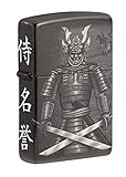 ZIPPO 49292 – Sturmfeuerzeug, Samurai, 360° Photo Image, High Polish Black, nachfüllbar, in hochwertiger Geschenkbox