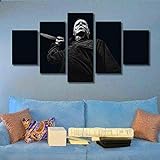 HJYT Horrorfilm 5 Teilig leinwandbilder XXL Wohnzimmer Kunstdruck modern Dekoration HD Poster Panel Benutzt für Wohnzimmer Büro Wand/150x80CM
