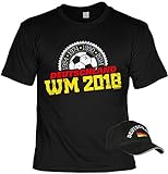 Fußball T-Shirt Deutschland mit Baseball Cap, Set, Fanartikel, Trikot - 1954 1974 1990 2014 Deutschland WM 2018
