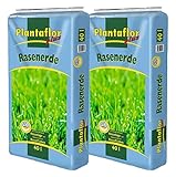 Plantaflor Plus Rasenerde (80 Liter Sack (2 x 40 L Sack))