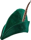 narrenkiste O23628 Jäger-Robin Hood Hut grün mit Feder