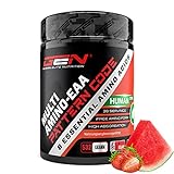 EAA Pulver - 532 g - Strawberry Watermelon - Human Code Formel - Alle 8 essentielle Aminosäuren - Amino Workout Drink - Leckerer Geschmack - Vegan