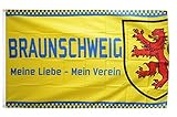 Flaggenfritze Fahne/Flagge Braunschweig - Meine Liebe + gratis Sticker