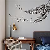 Simple Europe Cold Style New Wall Sticker Birds Feather Home Decal Mural Art Decor for Window Solid Color Sticker A6 Bordeaux 57x100cm