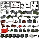 MOCOA 202 Stück Militär Custom Waffen Spielzeug Set für WW2 Waffen Spielzeug,Soldaten Minifiguren Swat Polizei Set,militärische baustein Waffe Kompatibel mit Lego Minifiguren