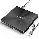 ORICO 100GB Blu-ray Laufwerke, USB 3.0 Typ-C DVD Externes Laufwerk, Laufwerk für Laptop, Desktop, Kompatibel mit Windows 11/10/XP, Linux, Mac OS (BRGU3-02)