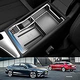 Car Wireless Charger,for Audi A4 A5 S4 S5 2017-2021 with 18W QC3.0 USB Port 15W Fast Charging Phone Charger Pad Center Console Accessory Panel for iPhone 12/11/XS/X/8, Samsung S20/S10/S9/S8
