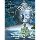Square Diamond Painting 40x50cm Eckige Steine Buddha Landschaft Wonderland Diamant Malerei Stickerei Malen nach Zahlen Diamant Painting Bilder Groß Quadratische Steine Basteln Erwachsene Mosaik