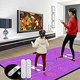 LJXiioo Tanzmatten Doppelte somatosensorische 3D-Spielekonsole, Unterstützung Aller TV- und USB-Anschlüsse, elektronische Tanzstufen für die Silikonmassage