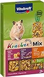 Vitakraft Nagersnack Hamster Kräcker Trio Honig,Nuss,Frucht, 5er Pack