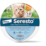 Elanco Seresto® Halsband für Katzen: 7 bis 8 Monate wirksamer Schutz gegen Zecken und Flöhe, Länge 36 cm, 1,25 g + 0,56 g