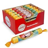 intact Traubenzucker (NEU: Tropic) Rolle 15 St. • Multipack (15 x 40g) Traubenzucker Bonbons • 100% Vegan