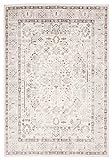 Carpeto Rugs Ethno Vintage Teppich - Kurzflor - Weich Teppich für Wohnzimmer, Schlafzimmer, Esszimmer - ÖKO-TEX Wohnzimmerteppich - Teppiche - Creme - 120 x 170 cm