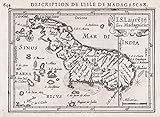 I. S. Laurety sive Madagascar - Madagascar island Insel ile map Karte carte