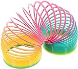 MIK Funshopping Regenbogenspirale Physikspielzeug Lernspielzeug Mitbringsel Rainbow Springy 10 cm Durchmesser