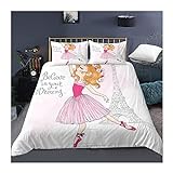 KangSanSan Bettwäscheset und Kissenbezug, Cartoon-Design, für Edredones Bettbezug, Farbe 4, Größe: US Queen (228 x 228 cm)