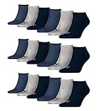 PUMA Unisex Invisible Sneaker Socken 6er Pack, Größe:35-38;Farbe:navy/grey/nightshadow blue