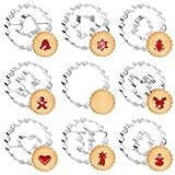 Weihnachten Linzer Ausstecher Set, 9pcs Klein Linzer Ausstechform Formen, Weihnachten Keksausstecher Keks Form, Klein L