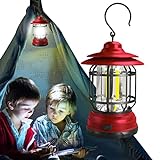 GWHW Outdoor-Camp-Lampe, Tragbare LED-Campinglaterne, 300LM, 2 Lichtmodi, IP44 wasserdicht, perfekte Laternen-Taschenlampe mit 3-5 Stunden Akkulaufzeit zum Wandern, zu Hause