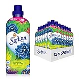 Softlan Ultra Weichspüler Bouquet der Düfte Tropische Frische 12 x 650ml - mit ätherischen Ölen, langanhaltend frische und weiche Wäsche