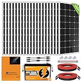 ECO-WORTHY 3400W 48V Solarsystem Off Grid Kit für Wohnmobile/Privathaushalte: 20 Stücke 170W Solarpanel + 5000W 48V All-in-One Solar Wechselrichter + Lithiumbatterien