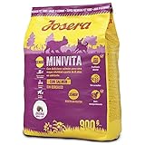 JOSERA MiniVita (1 x 900 g) | Hundefutter für kleine Rassen ab dem 8. Lebensjahr | Super Premium Trockenfutter für ältere Hunde | 1er Pack