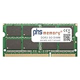 PHS-memory 8GB RAM Speicher passend für Toshiba Satellite Pro A50-C-1G8 DDR3 SO DIMM 1600MHz PC3L-12800S