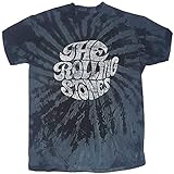 Rolling Stones The T Shirt 70s Band Logo Nue offiziell Dip Dye on Weiß Unisex