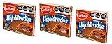 3x Puff Pastry Hojaldradas Cookies with Chocolate and cajeta, 3x 360g packag