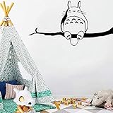 43X80Cm Totoro Muster Für Wohnzimmer Schlafzimmer Selbstklebende Abnehmbare Aufkleber Pvc Material Vinyl Tapete Kunst Wandaufkleber Wasserdicht Wandbild Home Deco