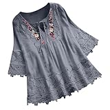 Tagesangebote Heute Sale Sweatshirt Oversized Damen T-Shirt Damen Schwarz V-Ausschnitt Bluse Mit Spitze Mesh Frühlingskleider Für Damen Baumwollbluse Damen Kurzarm Meine Bestellungen S