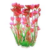 Groß Künstliche Aquarium Pflanzen, Rosa Wasserpflanzen Deko, Kunststoff Aquariumpflanze Fisch Tank Pflanzen Deko