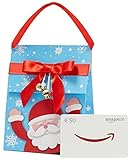 Amazon.de Geschenkkarte in Geschenktasche - 50 EUR (Weihnachtsmann)