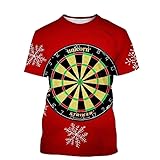 CHANYI Herren 3D Druck T-Shirt Druck T-Shirt International Dart Game Classic Game Mode Männer/Frauen Harajuku Street Style Casual Top