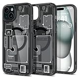 Spigen für iPhone 15 Plus Ultra Hybrid MagFit Hülle [Anti-Yellowing] Case Handyhülle Transparent Dünn Slim Kompatibel mit MagSafe -Zero One