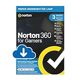 Norton 360 for Gamers 2024, 3 Geräte,Cybersicherheit für Gamer, 1-Jahres-Abonnement mit Verlängerung , PC/Mac/Android/iOS, Aktivierungscode per Email