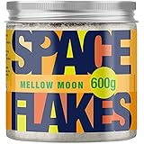 SPACE FLAKES® Body Scrub Peeling Honig-Mandel mit Bio-Jojobaöl Mellow Moon 600g vegan Meersalz Körperpeeling ohne Mikroplastik MADE IN GERMANY