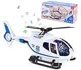Hubschrauber-Spielzeug mit Fernbedienung, Kinder-Vorschul-Flugzeug-Spielzeug pädagogisches Spielzeug-Set mit LED-Licht und Musik, Infrarot-Steuerung für Kinder Jungen Mädchen 3 4 5 6 8 Jahre