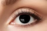 Eyecatcher 84063141-595 - Farbige Kontaktlinsen, 1 Paar, für 12 Monate, schwarz, Halloween, Karneval, Fasching