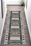 Moderner minimalistischer Teppichläufer für Flur, 6 mm Tiefe, anpassbare Länge, erhältlich in 60 cm/80 cm/100 cm Breite (60 x 800 cm)