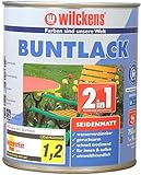 Wilckens 2in1 Acryl Buntlack für Innen und Außen, seidenmatt, 750 ml, RAL 7016 Anthrazitgrau