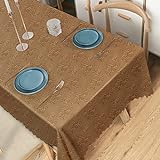LIUJIU PVC Tischdecke Quadrat für Küche Esstisch Kunststoff Wischtuchreinigung Tischdecke für Indoor Outdoor,90x150cm