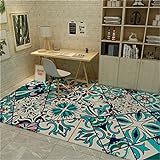 Teppich Badezimmer Grüner Teppich, Leicht Zu Saugen, Hochwertiger, Einfacher, Rutschfester Teppich Wohnzimmer deko ,grün,40 X 60 cm