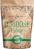D-Ribose Pulver In Großer 300g Vorratspackung Mit Extra Dosierlöffel - Aus Natürlichen Rohstoffen - Vegan
