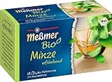 Meßmer Bio Minze | erfrischend | 18 Teebeutel | Vegan | Glutenfrei | Lak