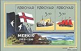 Prophila Collection Dänemark - Färöer Block4 (kompl.Ausg.) 1990 50 Jahre Färöer-Flagge (Briefmarken für Sammler) Seefahrt