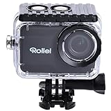 Rollei 40445 Actioncam 10S Plus, wasserdichte Actioncam mit 4K Videoauflösung (30fps),Touchscreen, 1.4' Selfie Monitor und WiFi um per App die Kamera zu steuern.