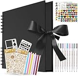 KASZOO Fotoalbum, Fotoalbum zum Selbstgestalten, DIY Fotobuch 80 Seiten, Kann als Abschluss Geschenk, Geburtstagsgeschenk, Hochzeitstagsgeschenk, Valentinstagsgeschenk und mehr verwendet W