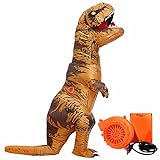 WeYingLe T-Rex Aufblasbares Kostüm, Halloween Dino Kostüm Kinder für Cosplay Party, Halloween Aufblasbar Dinosaurier Kostüm für Kinder & Kleinkinder (Dinosaur)